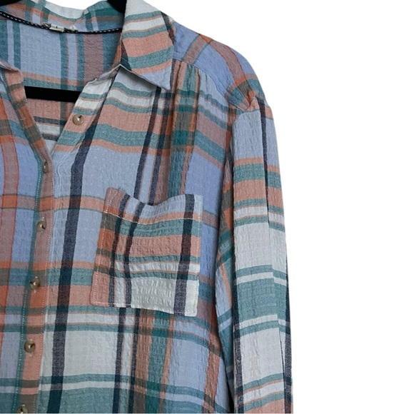 Anthropologie Pilcro The Hadley Relaxed Button Down Shirt Small - Picture 5 of 7